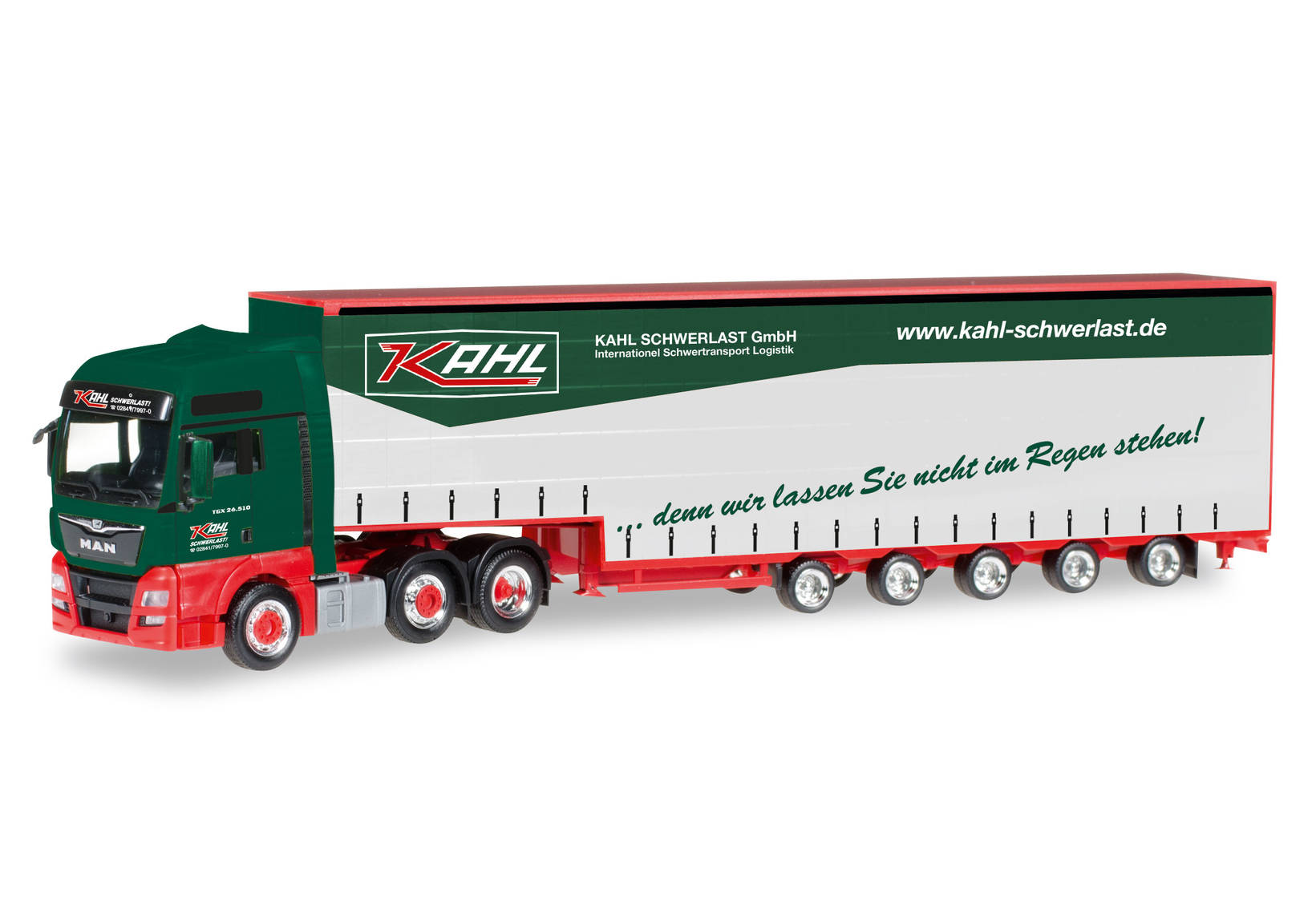 MAN TGX XXL Euro 6 6x2 Meusburger semitrailer "Kahl Schwerlast"