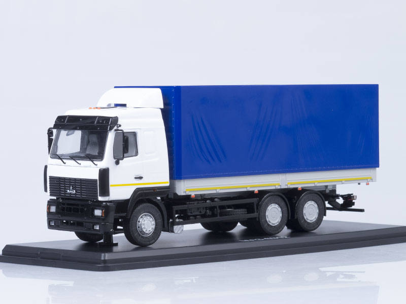 SSM: MAZ-6312 flatbed truck with tent