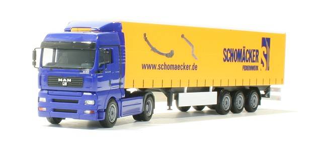 MAN TGA XLX curtain canvas semitrailer "Schomaecker"