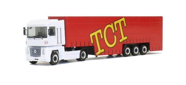 Renault Magnum curtain canvas semitrailer "TCT"