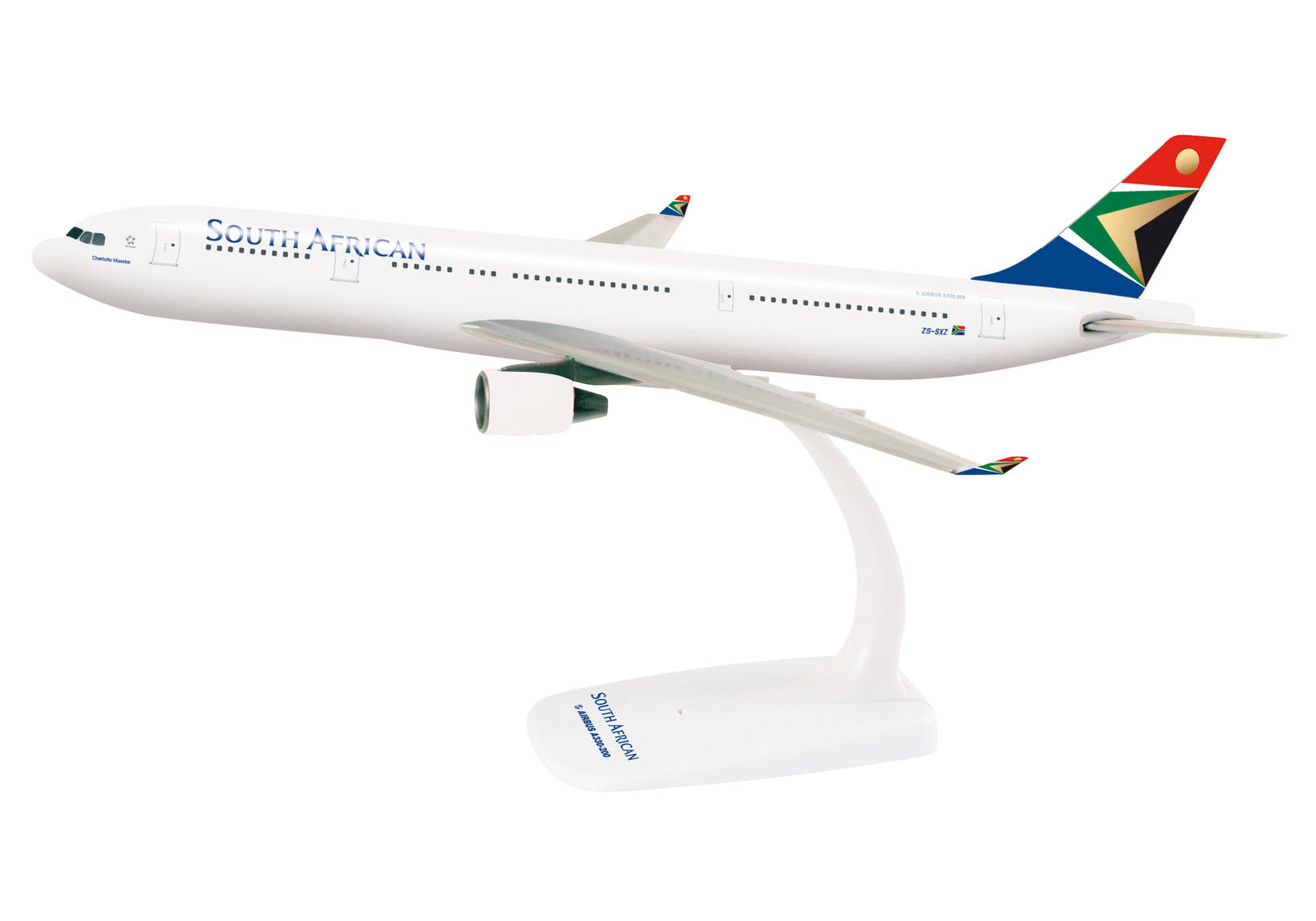 South African Airways Airbus A330-200. This item comes / came in Wooster branded packaging.