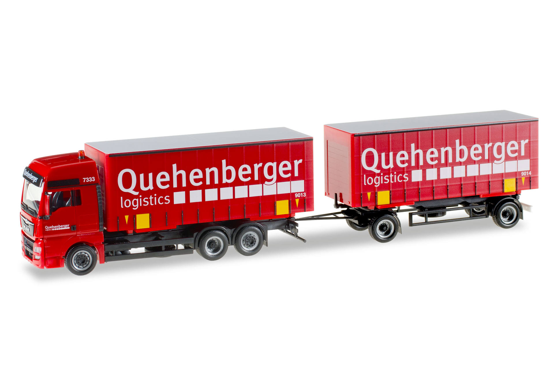 MAN TGX XXL interchangeable curtain canvas trailer "Quehenberger"