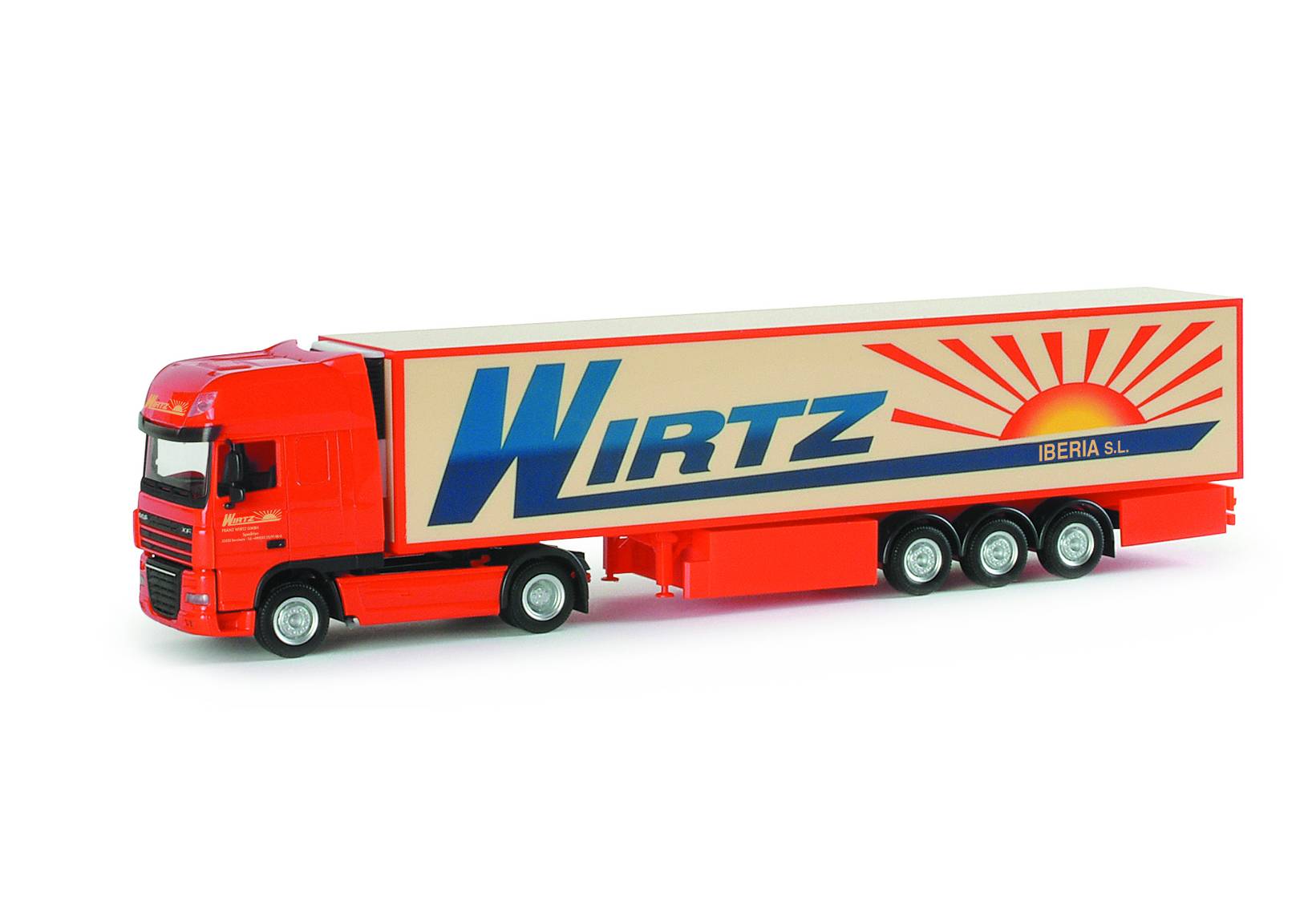 DAF XF 105 SSC refrigerated box semitrailer "Wirth Iberia"