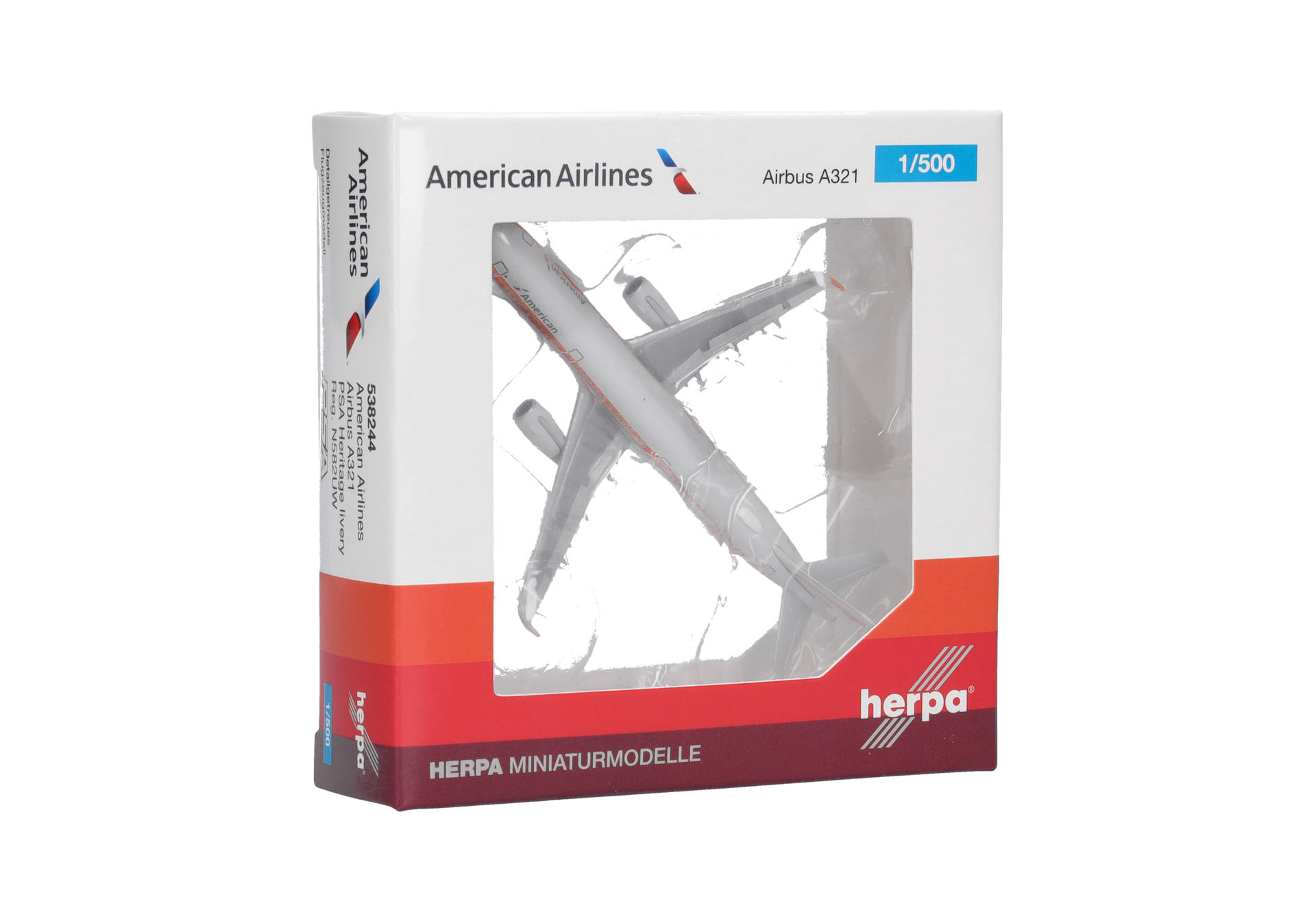 American Airlines Airbus A321 - PSA Heritage livery - N582UW
