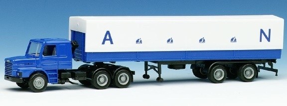 Scania Hauber 142 h platform plane saddle train 3a/2a
