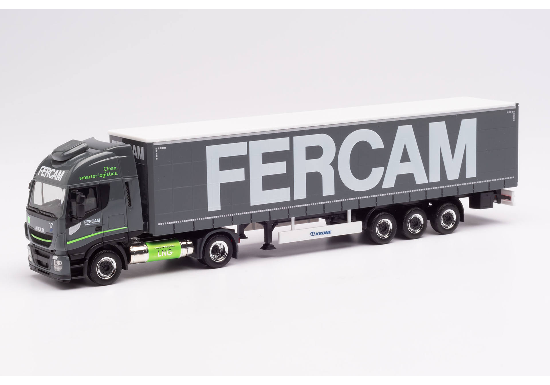 Iveco Stralis NP curtain canvas semitrailer Fercam