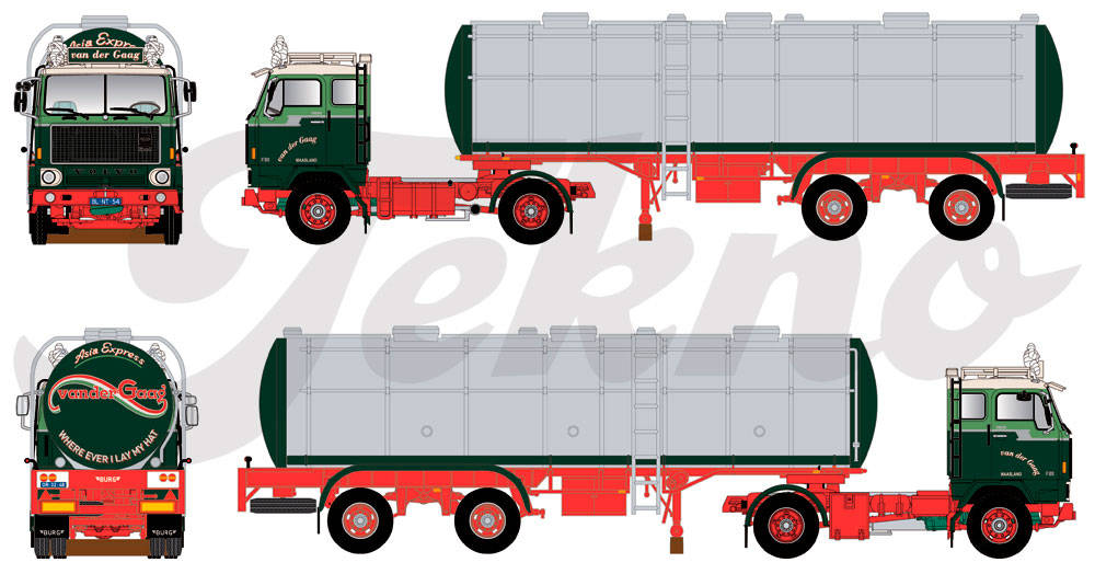 Volvo F89 Tank-Sattelzug "van der Gaag"