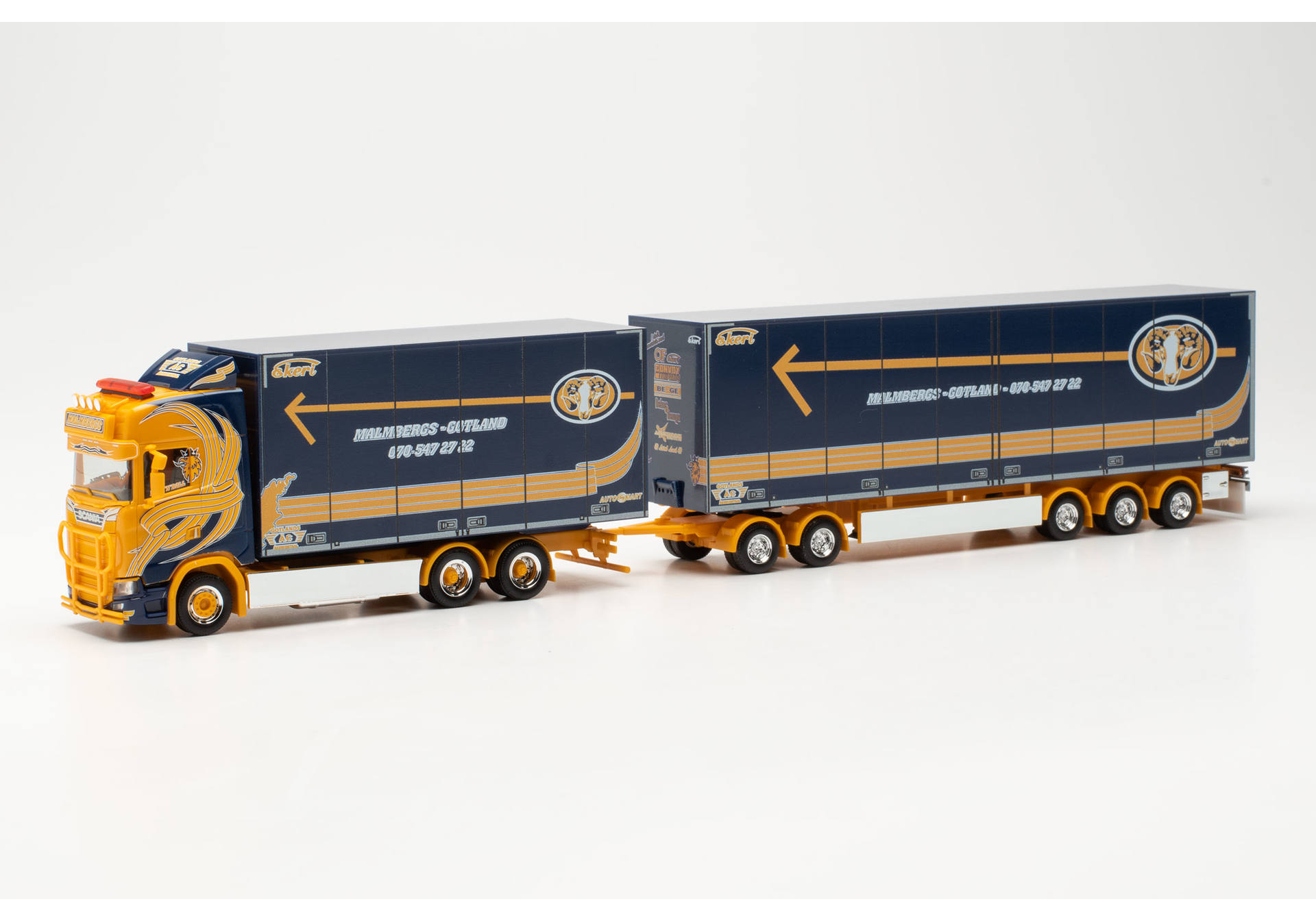 Scania CS20 high roof shwedish box truck "Malmbergs Akeri Gotland" (Sweden/Visby)