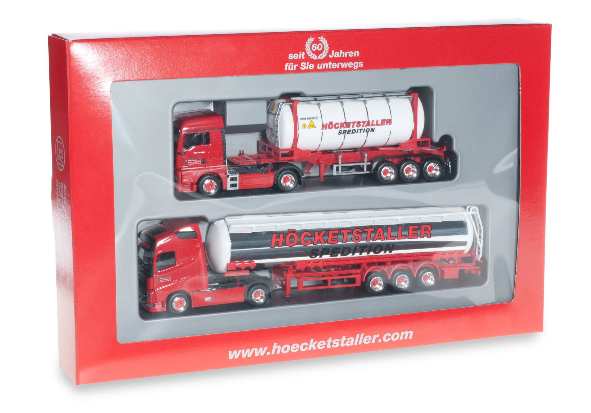 MAN TGX XLX Tankcontainer-Sattelzug / Volvo FH 13 Jumbotank-Sattelzug "Höcketstaller"