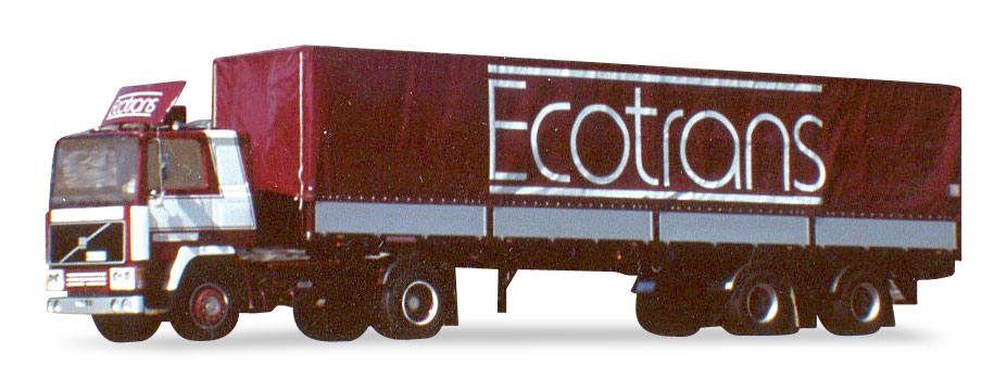 Volvo F 10 canvas semitrailer "Ecotrans"