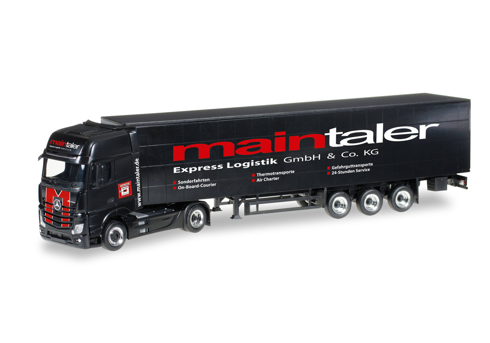 Mercedes-Benz Actros Gigaspace curtain canvas semitrailer "Maintaler"