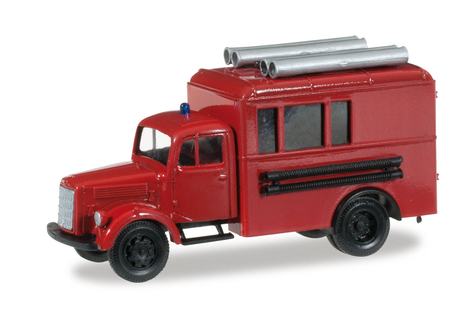 Mercedes Benz box trailer with rooftop load „Feuerwehr“