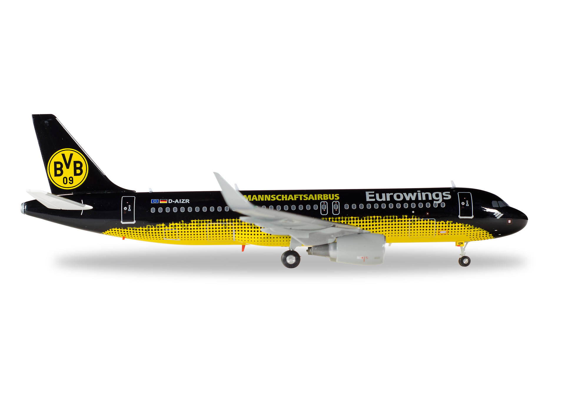 Eurowings Airbus A320 "BVB Mannschaftsairbus"