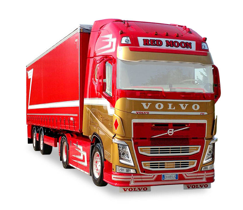 Volvo FH GL XL curtain canvas semitrailer "Adriano Zampieri"