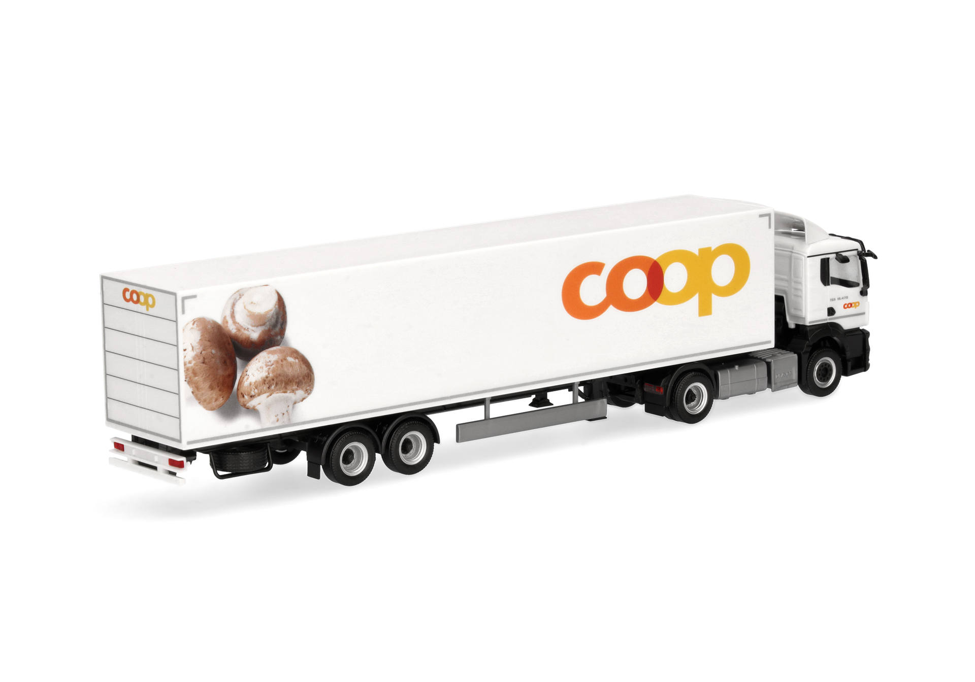 MAN TGS NN refrigerated box semitrailer truck "coop"