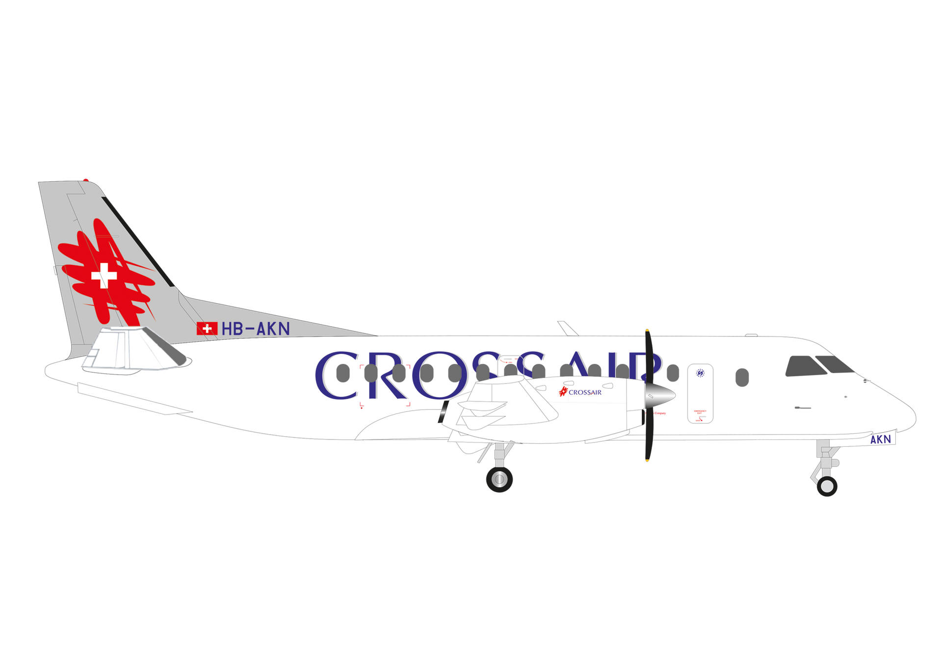 Crossair Saab 340 (last color scheme)