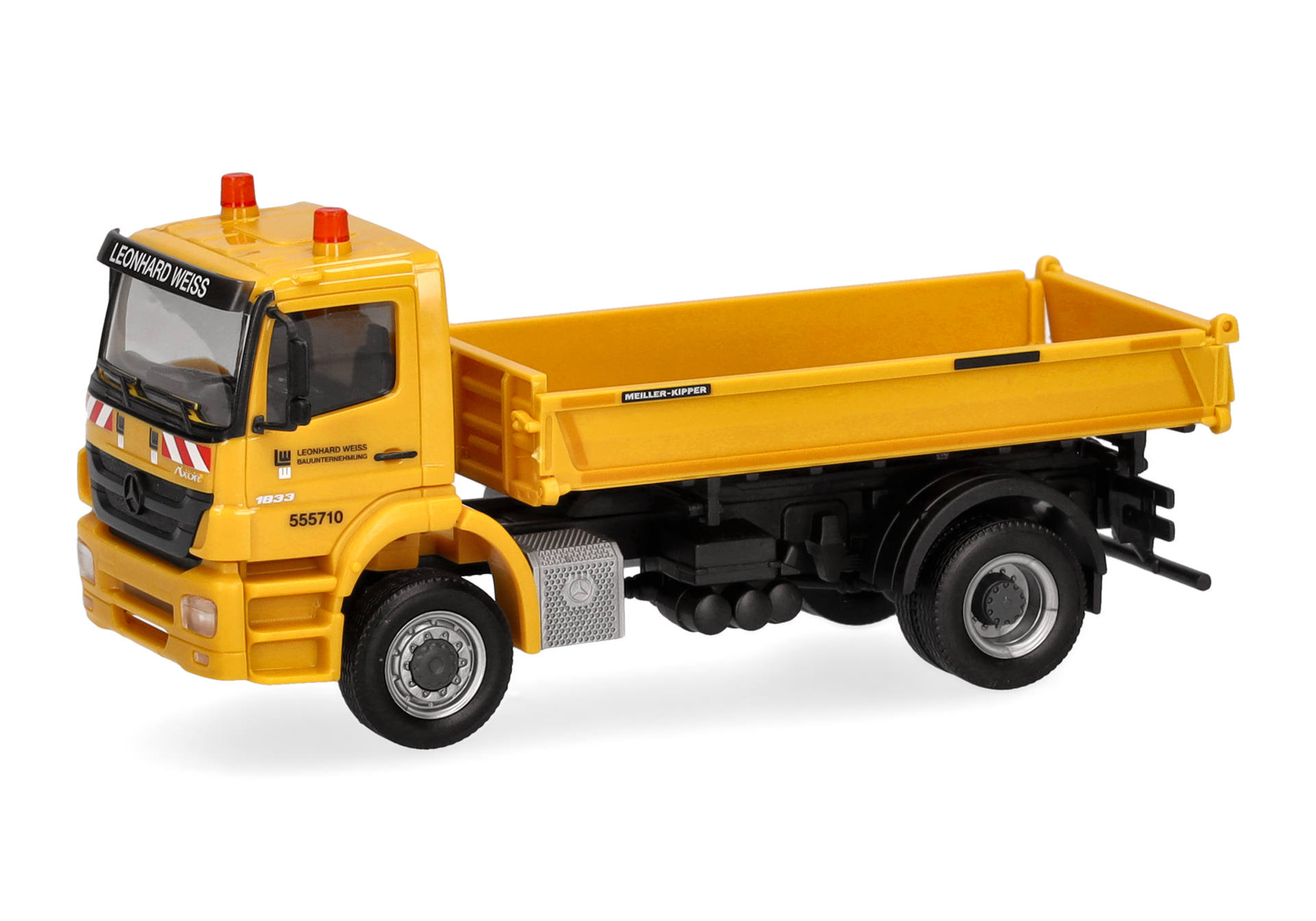 Mercedes-Benz Axor three-way dumper 2axles "Leonhard Weiss"