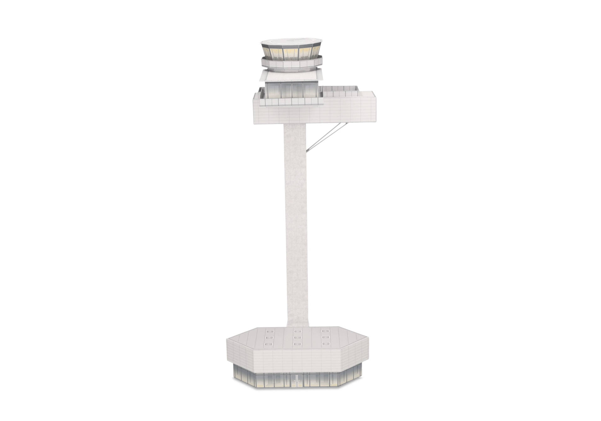 Airport Tower Kartonbausatz / cardboard construction kit 