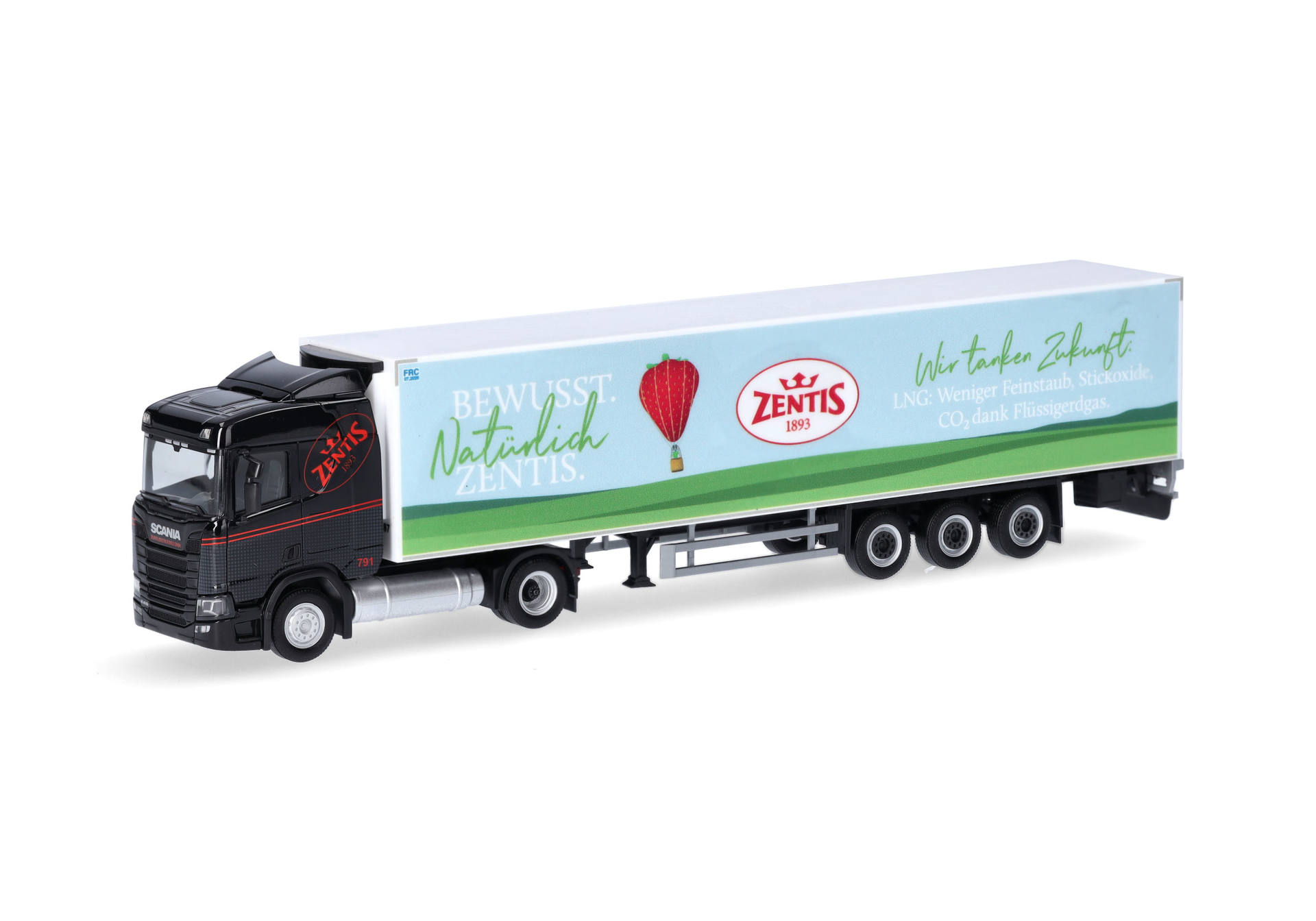 Scania CR 20 ND refrigerated box semitrailer "Zentis"