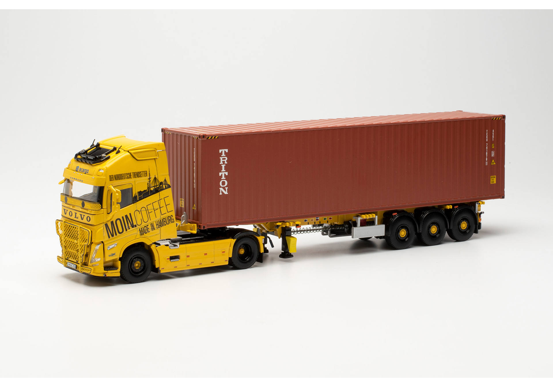 Volvo FH Gl. XL 20 Container-Sattelzug „acargo MoinCoffee / Triton“