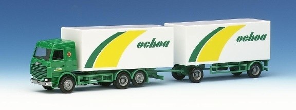 Scania 143 m case trailer train 3A/2A