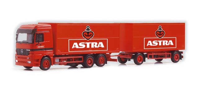 Mercedes-Benz Actros LJ beverage box trailer "Astra"