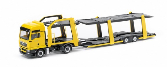 Man TGX XXL Eurolohr 100 car transporter hanger train special box