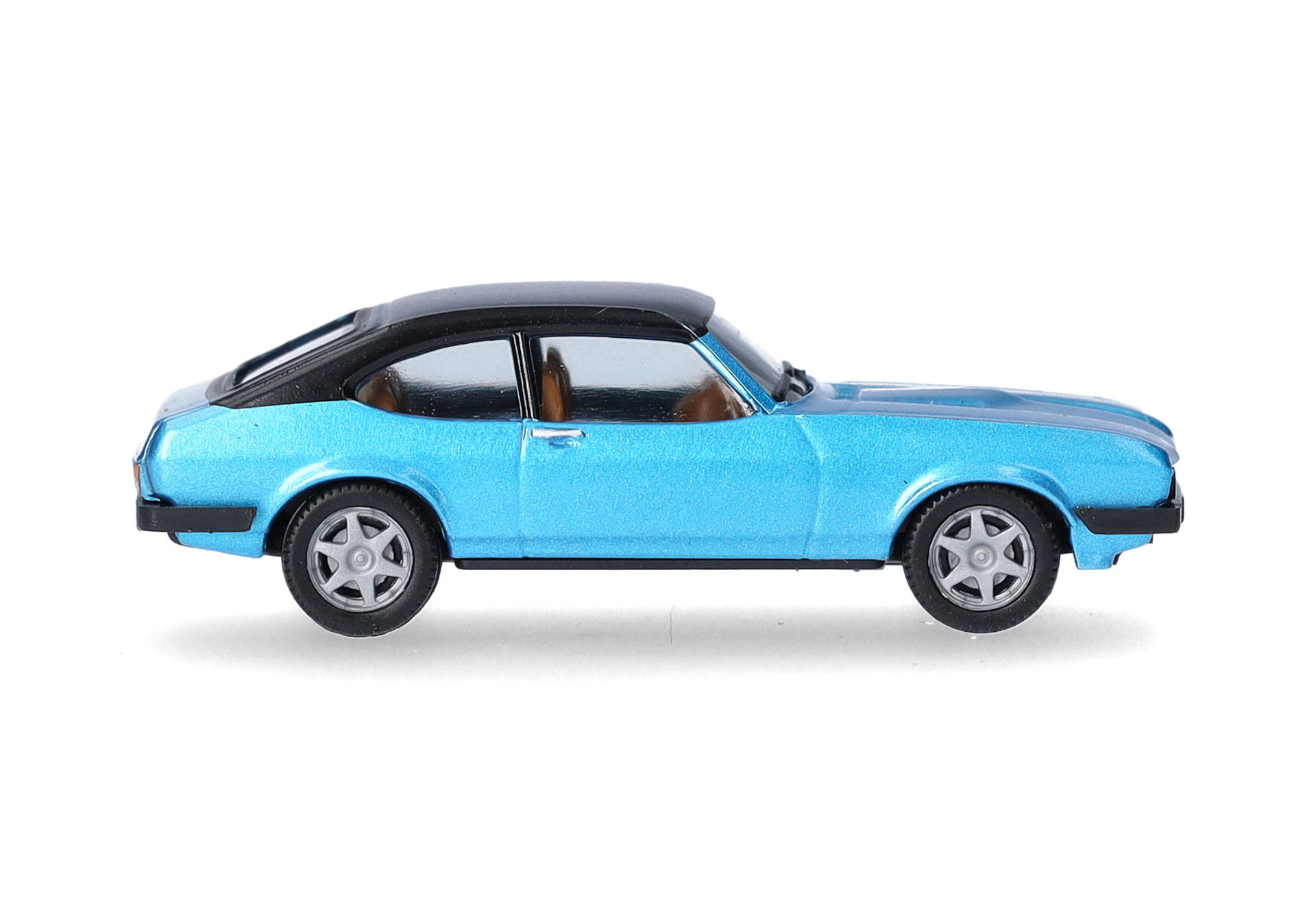 Ford Capri II mit Vinyldach, miamiblaumetallic