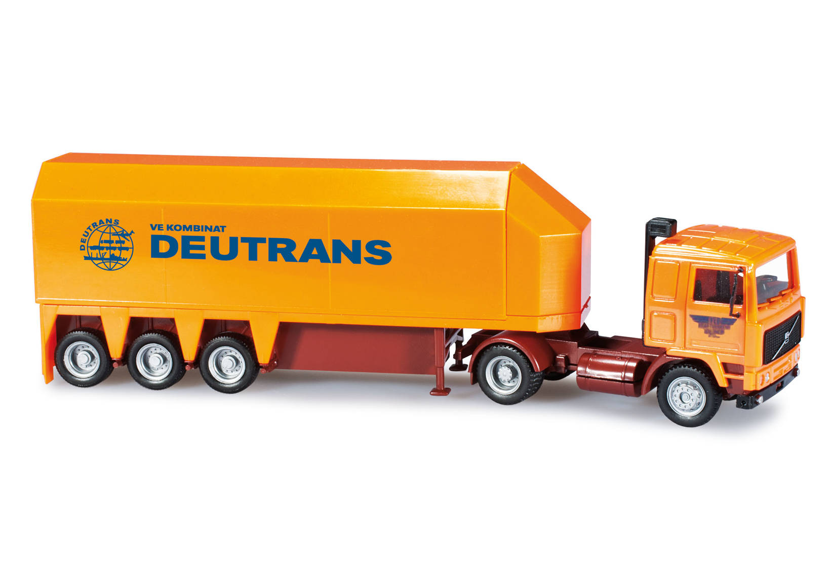 Volvo glass transporter semitrailer "VEB Kraftverkehr Waldheim, operating part Torgau"