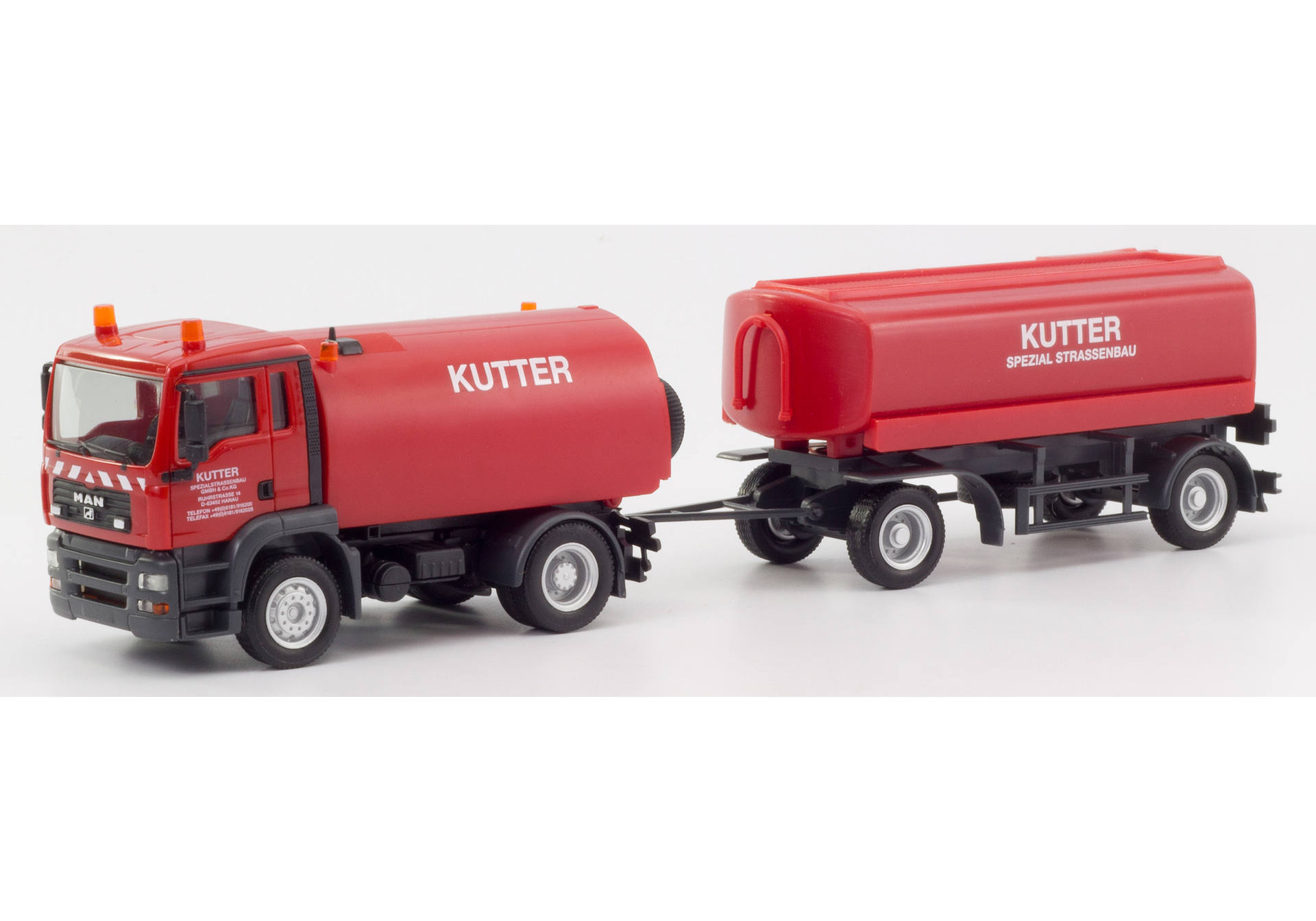 MAN TGA M Kehrfahrzeug mit Tank-Anhänger "Kutter"(Bayern / Memmingen)