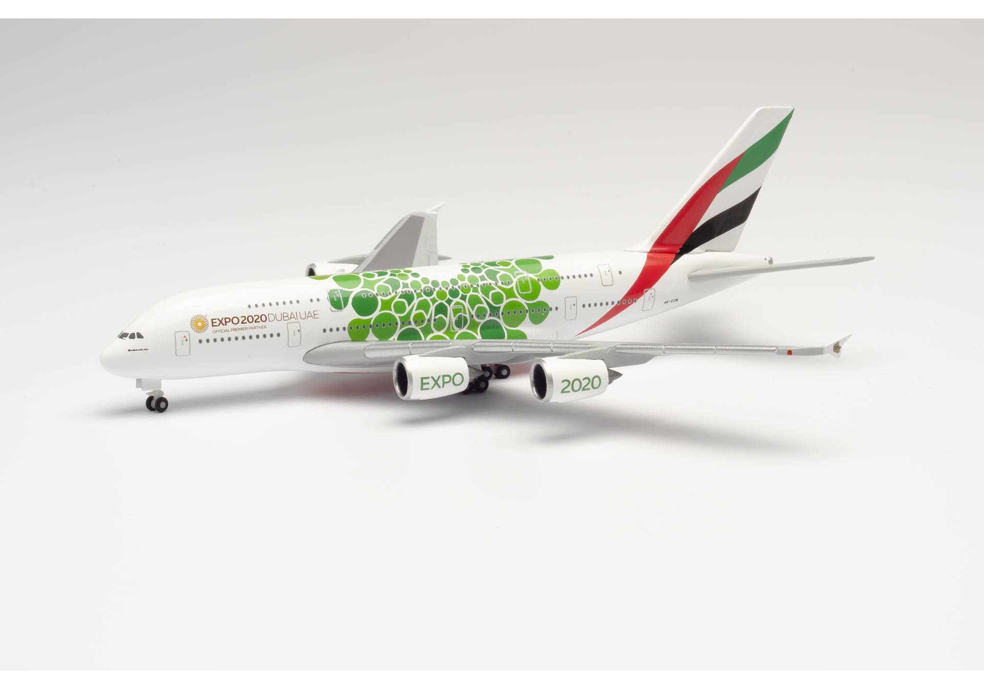 Emirates Airbus A380 Expo 2020 Dubai, "Sustainability" livery