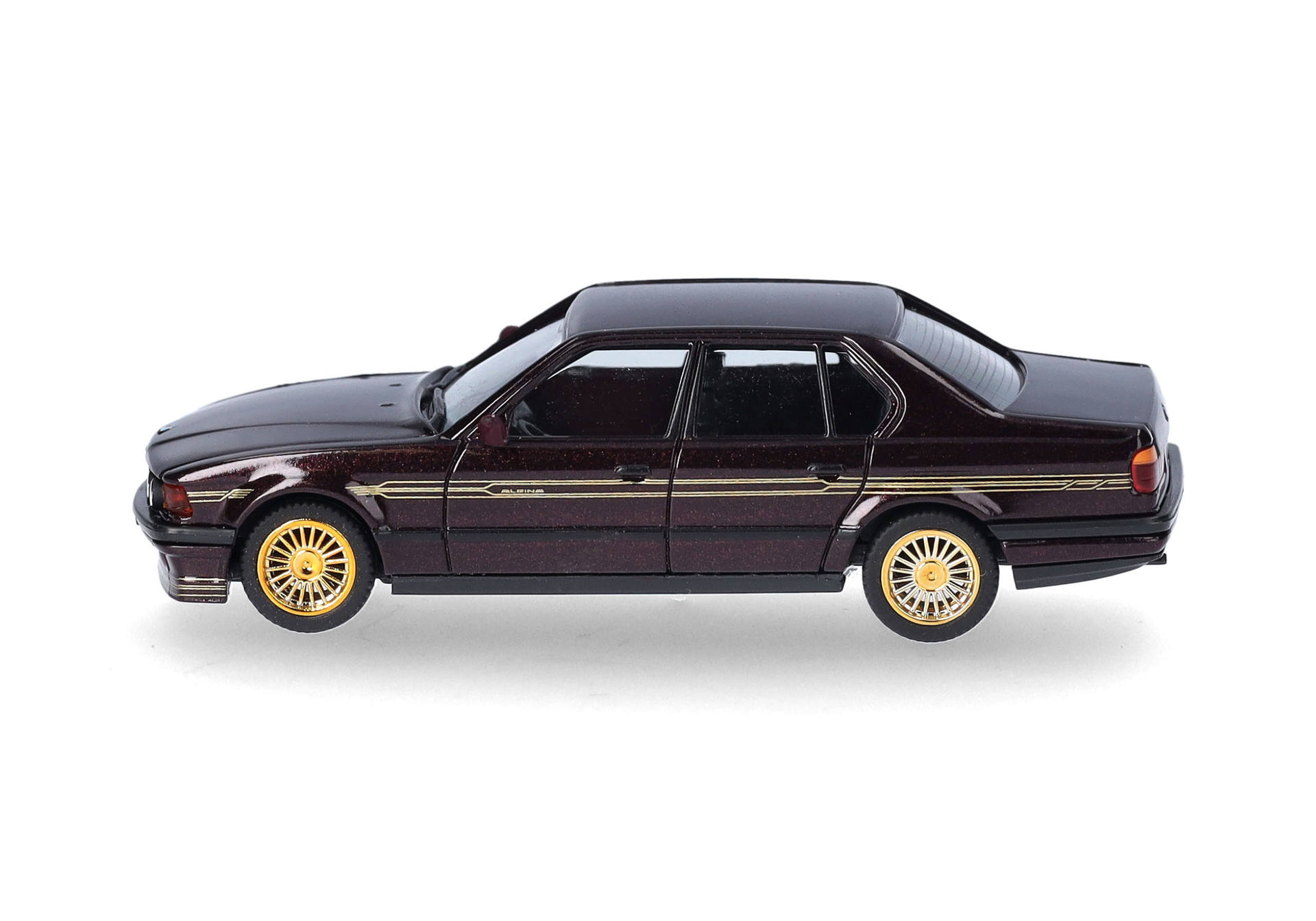 BMW Alpina B11 3.5 liter, burgund red, metallic golden print