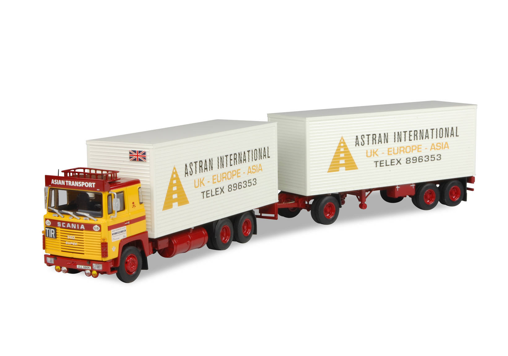 Scania 141 refrigerated box tailer "Astran"