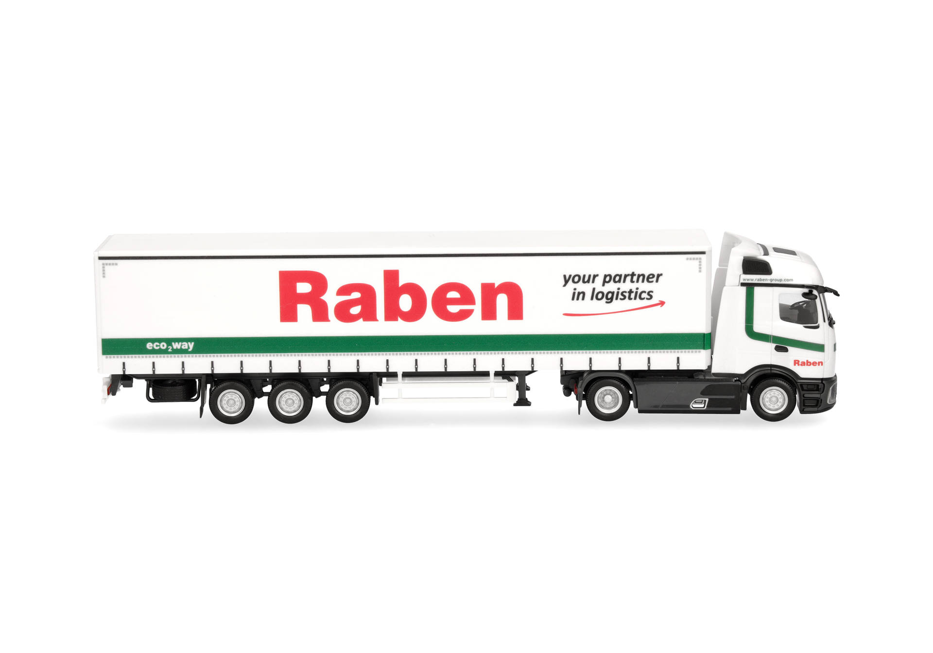 Mercedes-Benz Actros L ProCabin Streamspace curtain canvas semitrailer "Raben Logistics"