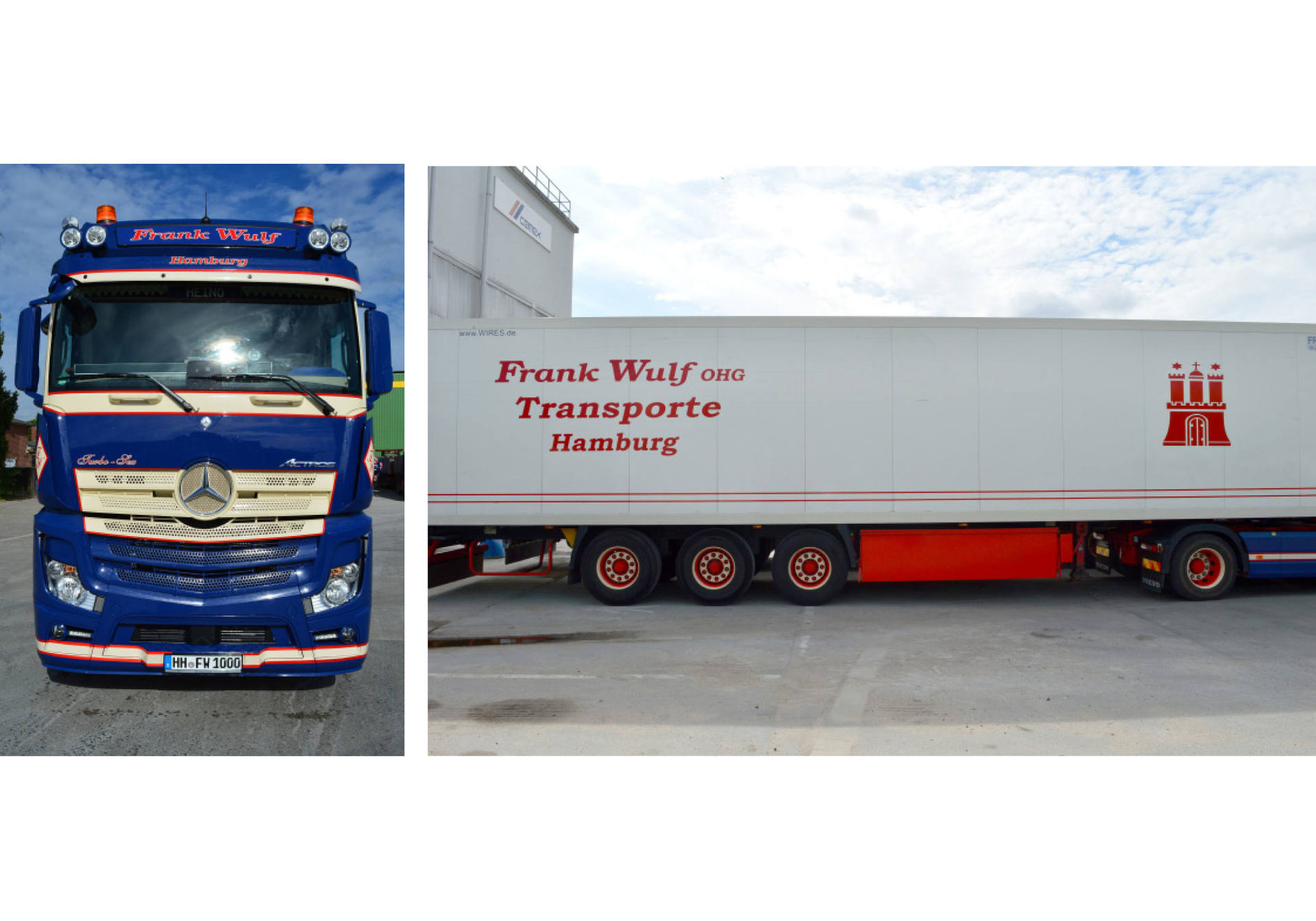 Mercedes-Benz Actros Streamspace 2.5 refrigerated semitrailer "Frank Wulf"