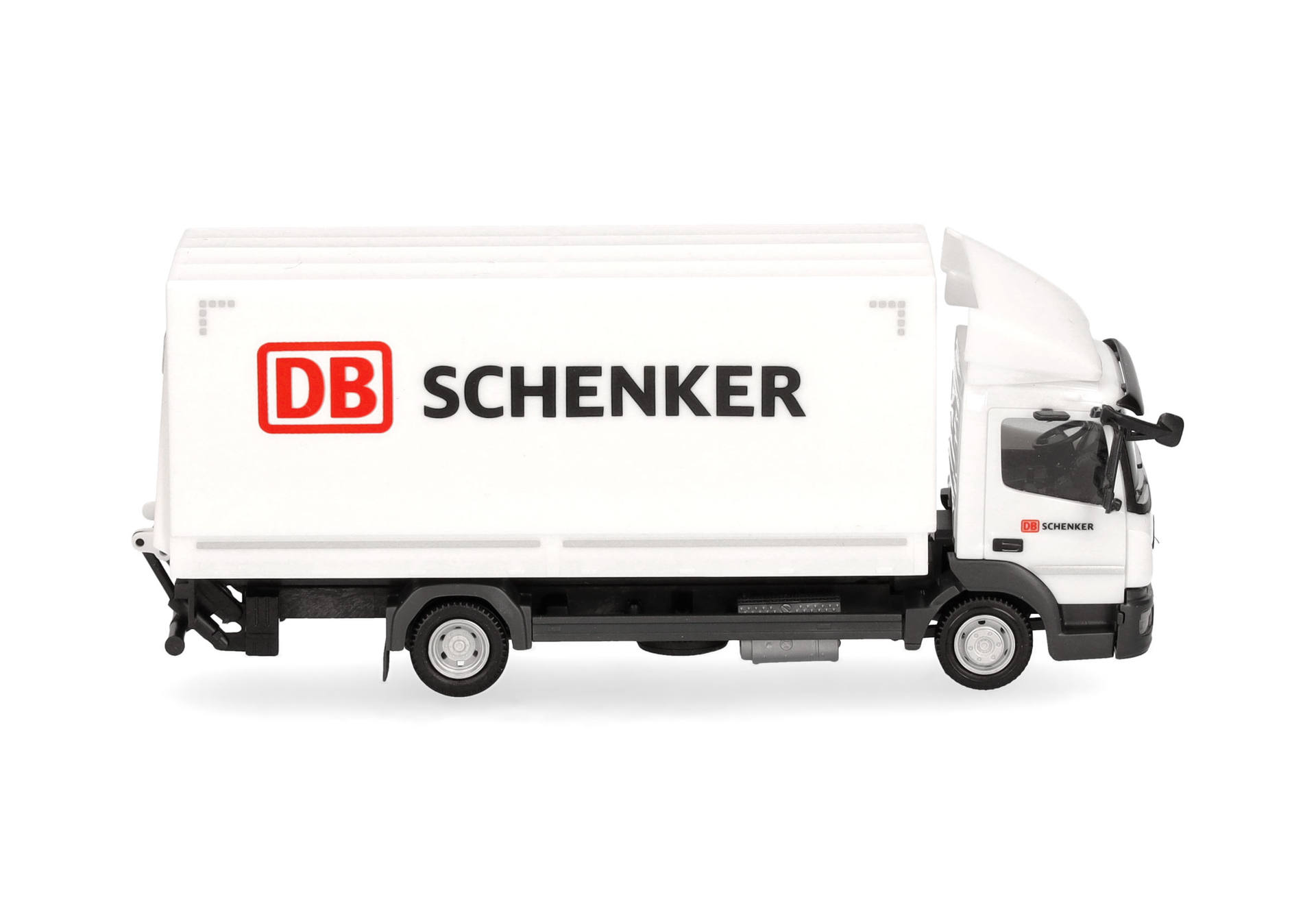 Mercedes-Benz Atego 13 canvas truck with tail lift "DB Schenker"