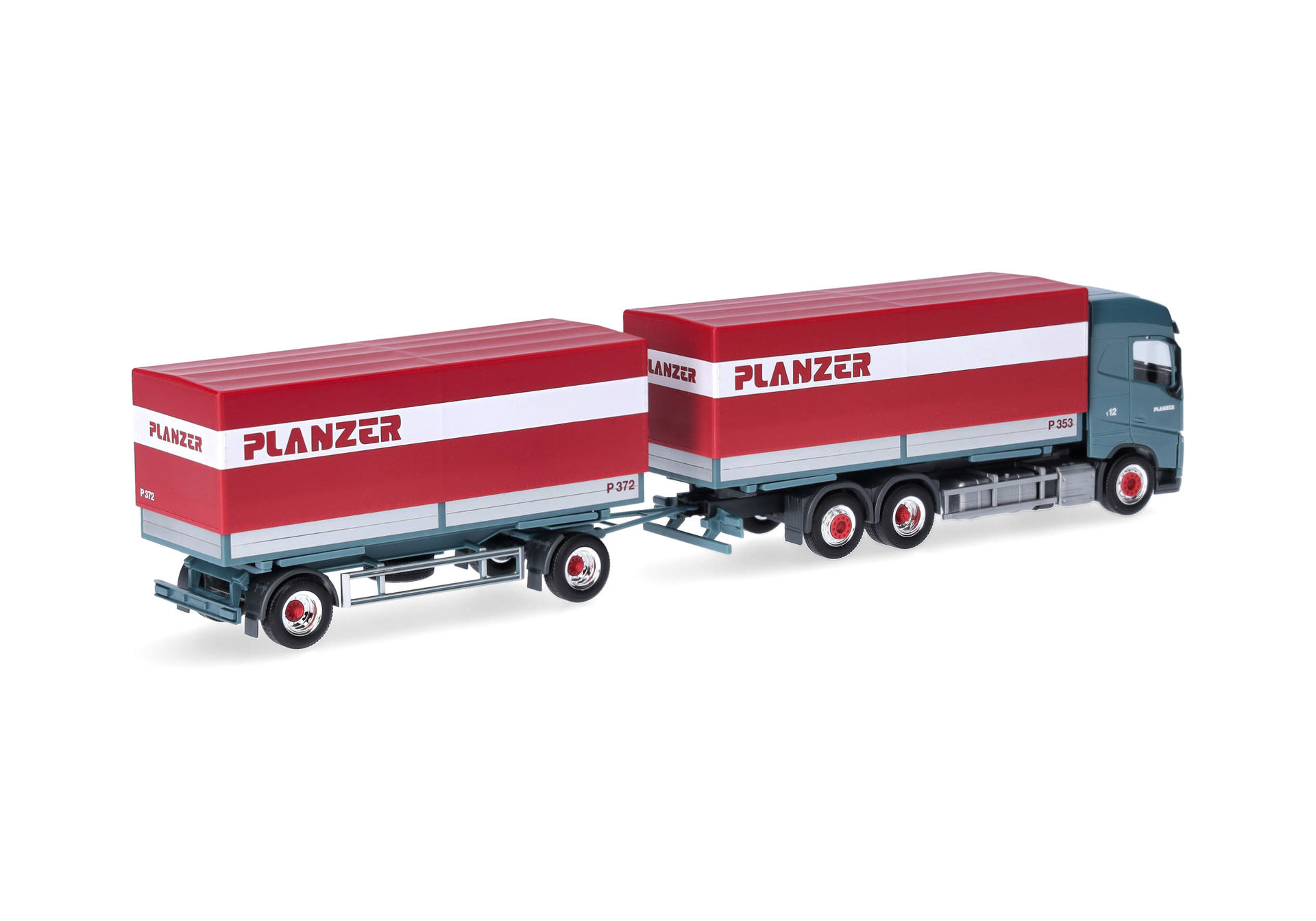 Volvo FH Globetrotter canvas semitrailer truck "Planzer"