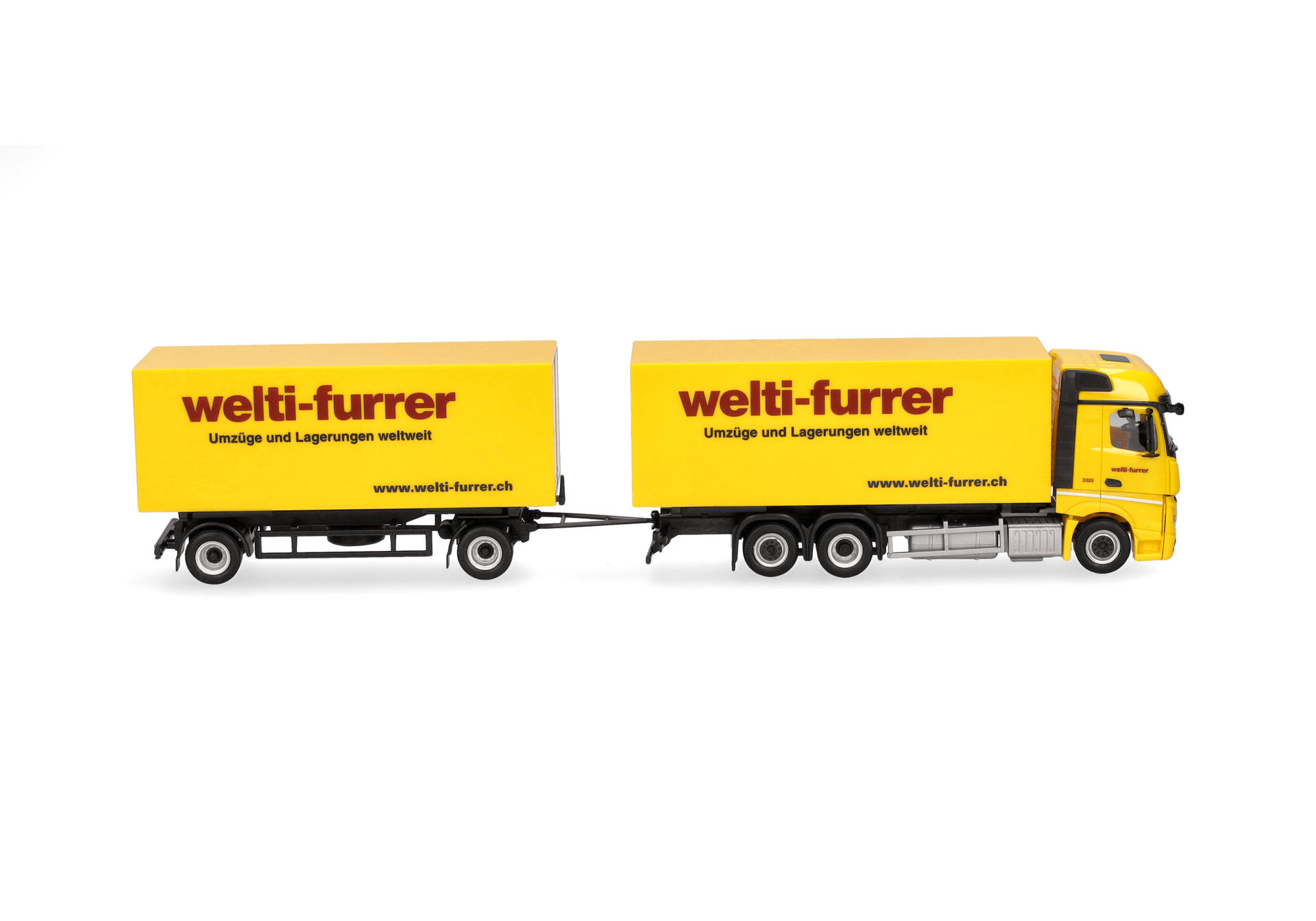Mercedes-Benz Actros Bigspace Wechselkoffer-Hängerzug "Welti-Furrer"