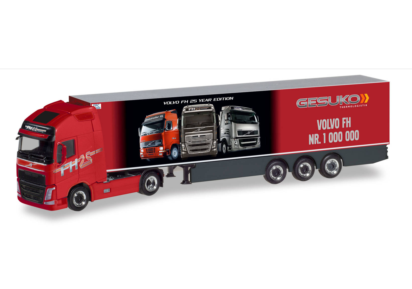 Volvo FH GL XL refrigerated semitrailer "Gesuko / der 1.000.000ste Volvo"