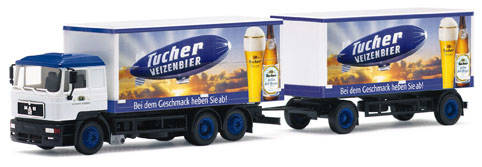 MAN F2000 beverage suitcase trailers 3A/2A