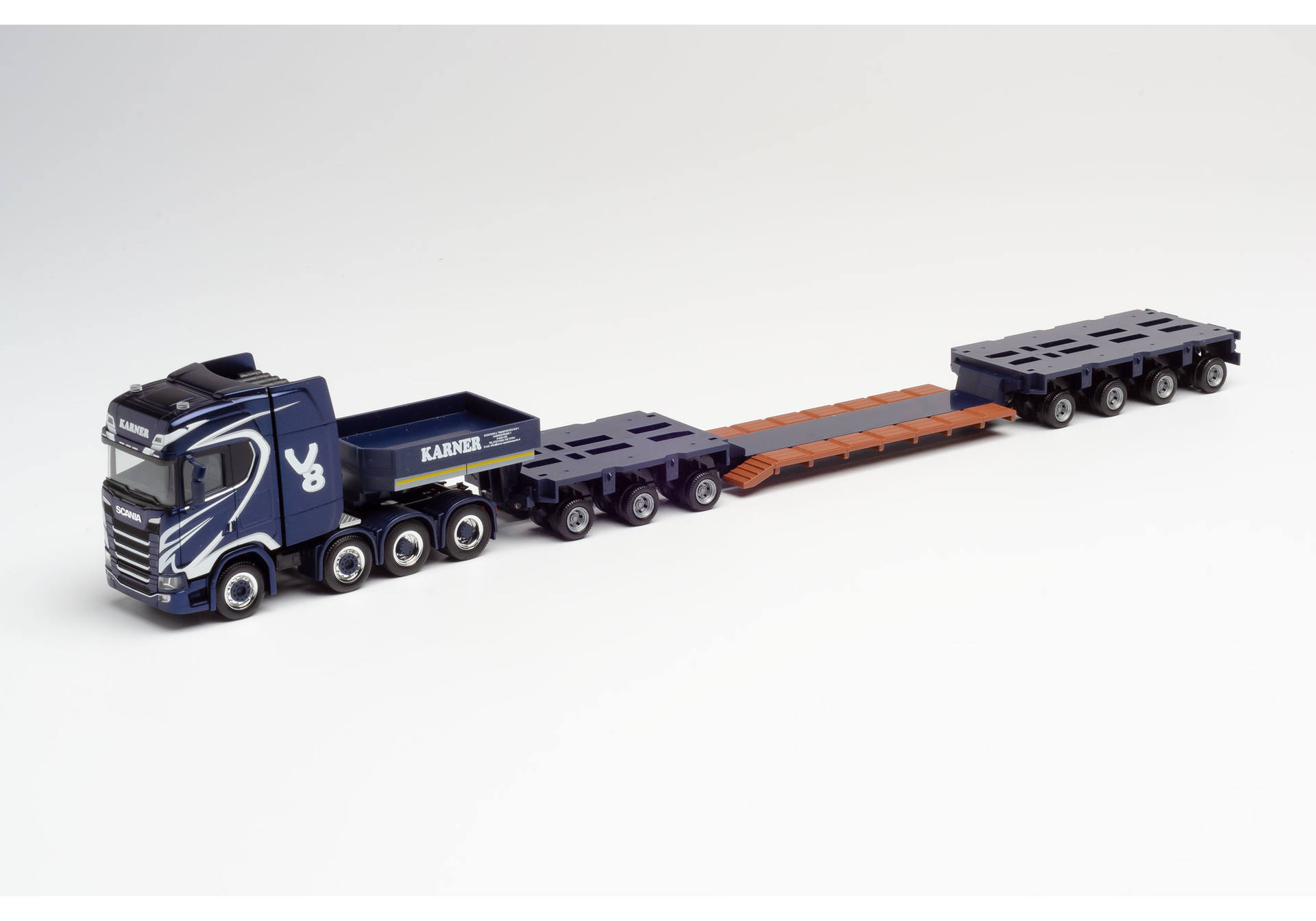 Scania CS 20 high roof low-boy semitrailer "Karner Schwertransporte" (A)