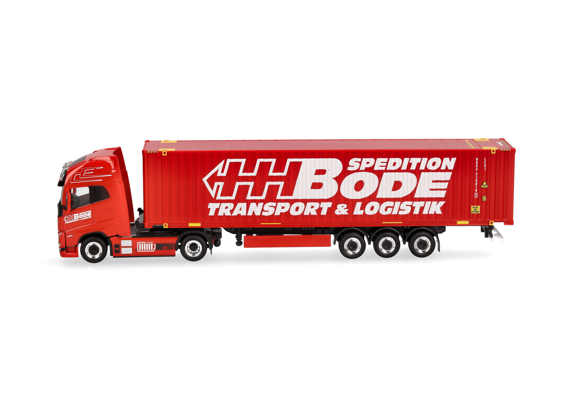 Volvo FH GL XL Electric 45ft container semitrailer "HH Bode"