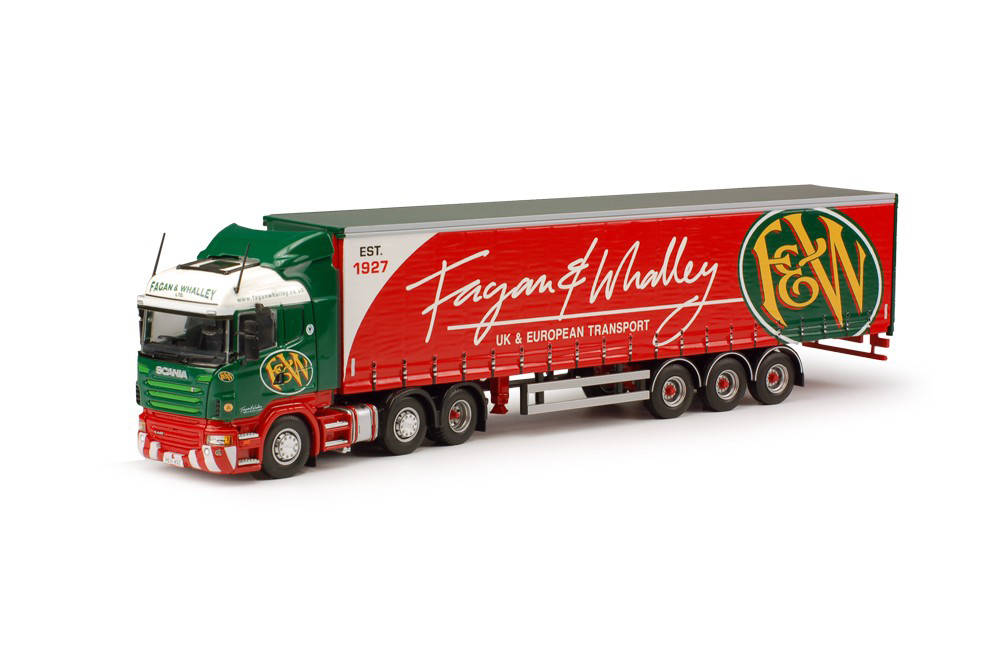 Scania R HL curtain canvas semitrailer "Fagan & Whalley"
