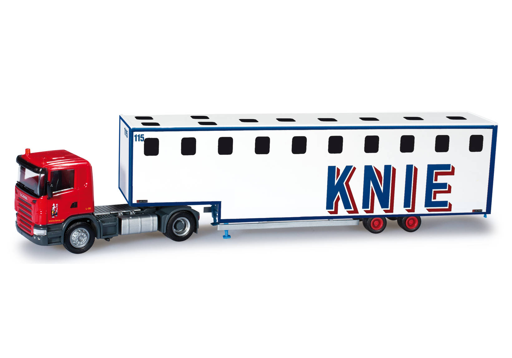 Scania M ´04 jumbo box semitrailer "Circus Charles Knie" (CH)