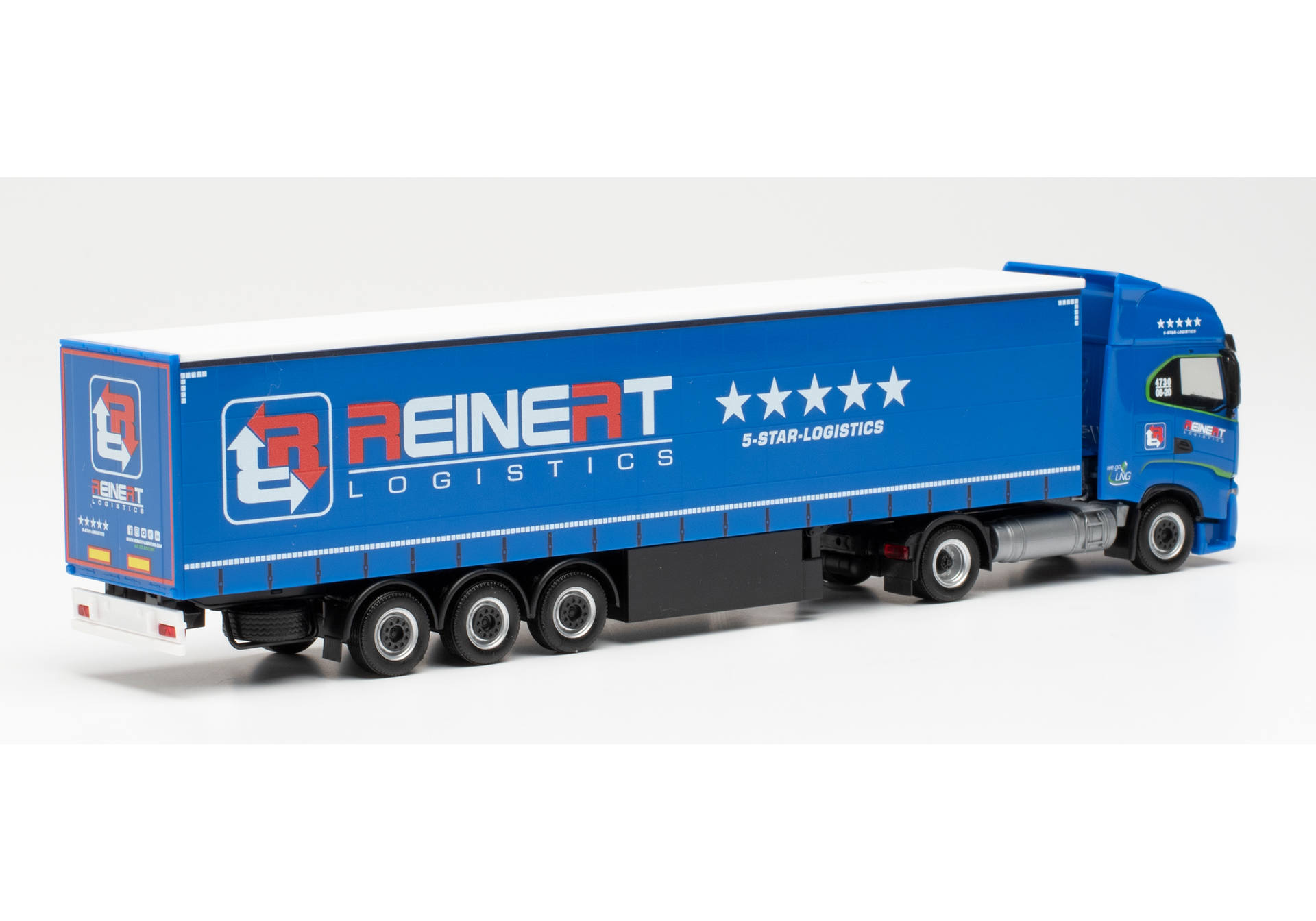 Iveco S-Way LNG curtain semitrailer „Reinert Logistics“