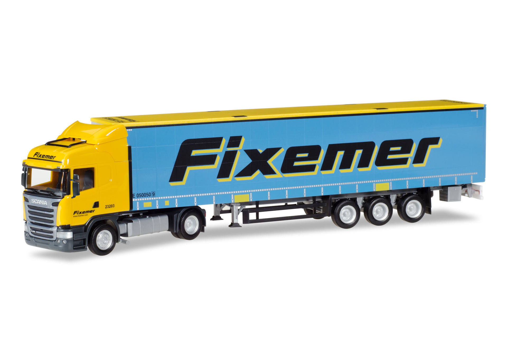 Scania R curtain canvas semitrailer "Fixemer"