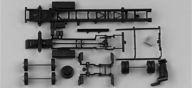 Chassis for bulk volume truck MAN TGA 3a Content: 2 pcs.