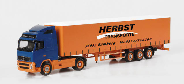 Volvo FH XL curtain canvas semitrailer "Herbst"