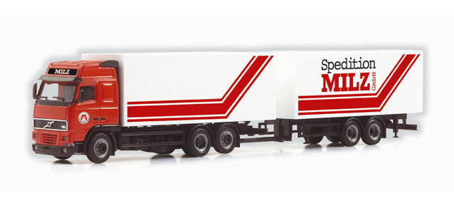 Volvo FH Gl. box trailer "Milz"