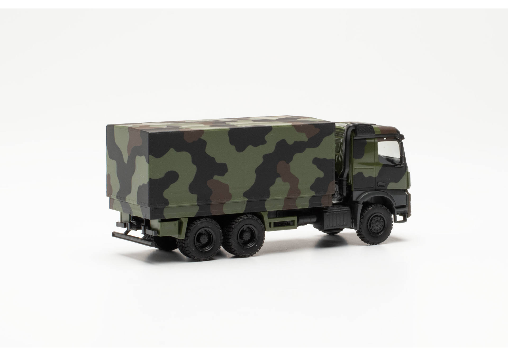 Mercedes-Benz Arocs 6x6 flatbed truck, camouflage